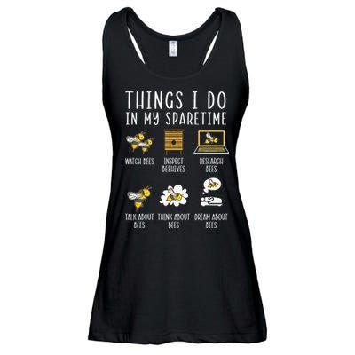 Things I Do In My Spare Time Beekeeper Beekeeping Apiarist Ladies Essential Flowy Tank