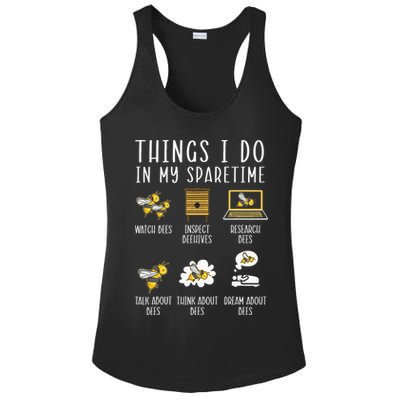 Things I Do In My Spare Time Beekeeper Beekeeping Apiarist Ladies PosiCharge Competitor Racerback Tank