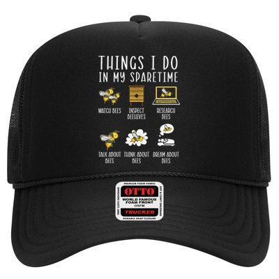 Things I Do In My Spare Time Beekeeper Beekeeping Apiarist Trucker Hat