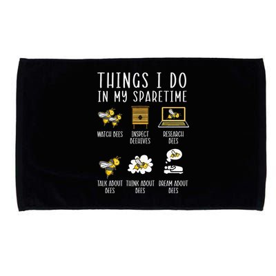 Things I Do In My Spare Time Beekeeper Beekeeping Apiarist Microfiber Hand Towel