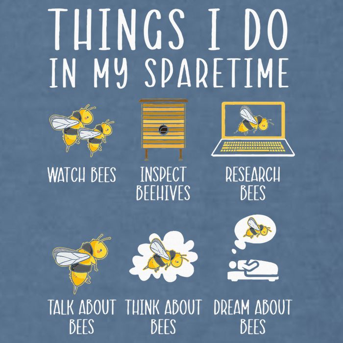 Things I Do In My Spare Time Beekeeper Beekeeping Apiarist Garment-Dyed Sweatshirt
