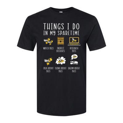 Things I Do In My Spare Time Beekeeper Beekeeping Apiarist Softstyle CVC T-Shirt