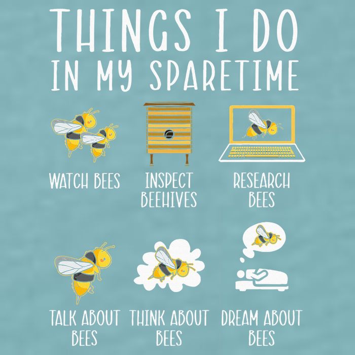 Things I Do In My Spare Time Beekeeper Beekeeping Apiarist Sueded Cloud Jersey T-Shirt