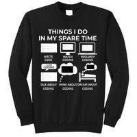 Things I Do In My Spare Time Coding Sweatshirt