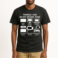 Things I Do In My Spare Time Coding Tall T-Shirt