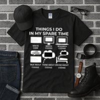 Things I Do In My Spare Time Coding Tall T-Shirt