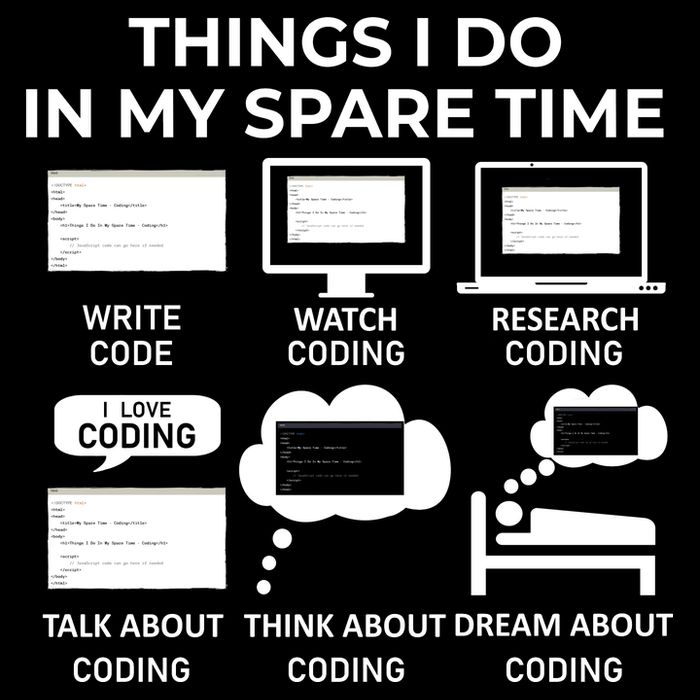 Things I Do In My Spare Time Coding Impact Tech Backpack