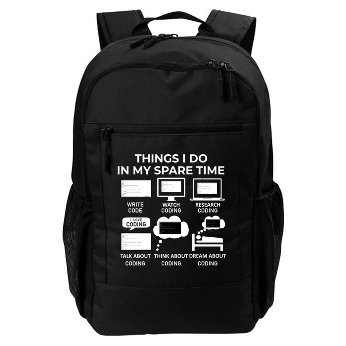 Things I Do In My Spare Time Coding Daily Commute Backpack