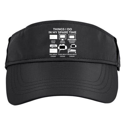 Things I Do In My Spare Time Coding Adult Drive Performance Visor