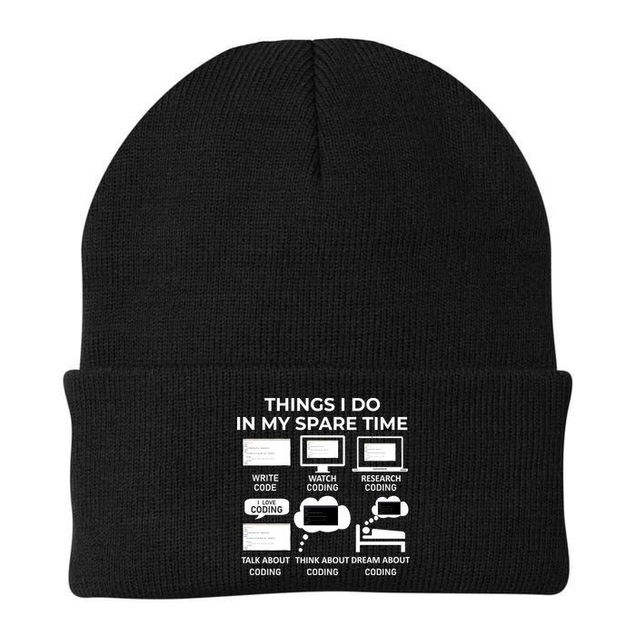 Things I Do In My Spare Time Coding Knit Cap Winter Beanie