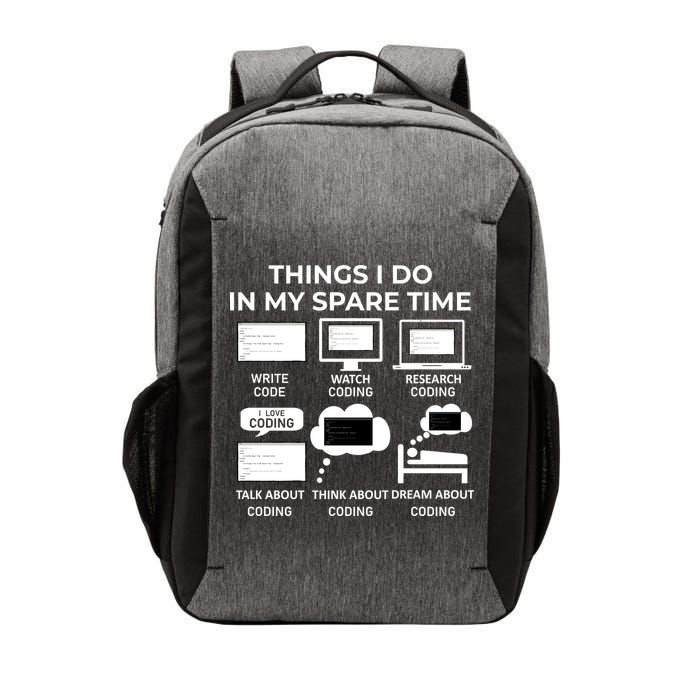 Things I Do In My Spare Time Coding Vector Backpack