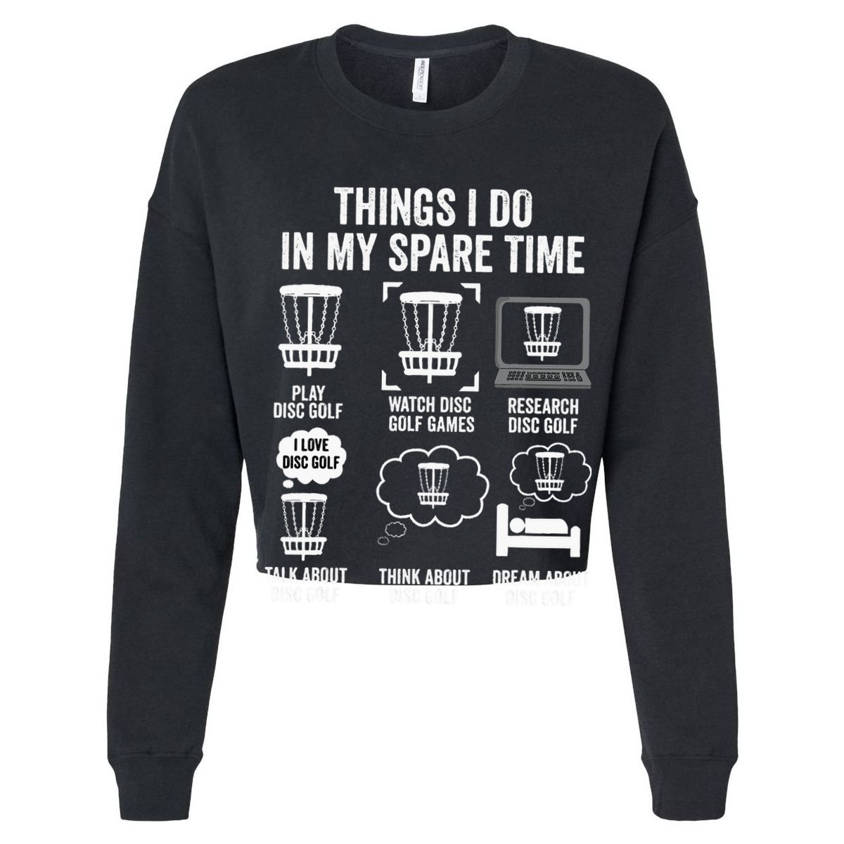Things I Do In My Spare Time Disc Golf funny Gift Player Cooling Performance Crew T-Shirt