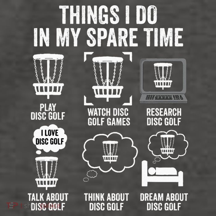 Things I Do In My Spare Time Disc Golf funny Gift Player Vector Backpack