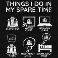 Things I Do In My Spare Time Chess Player Ladies PosiCharge Tri-Blend Wicking Tank