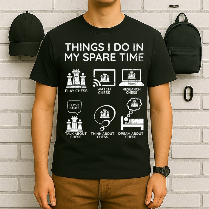 Things I Do In My Spare Time Chess Player T-Shirt