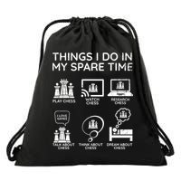 Things I Do In My Spare Time Chess Player Drawstring Bag