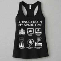 Things I Do In My Spare Time Chess Player Womens Tank Top