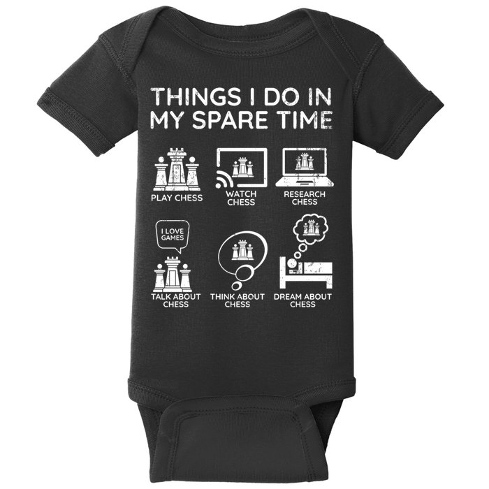 Things I Do In My Spare Time Chess Player Baby Bodysuit