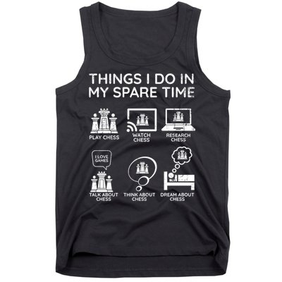 Things I Do In My Spare Time Chess Player Tank Top