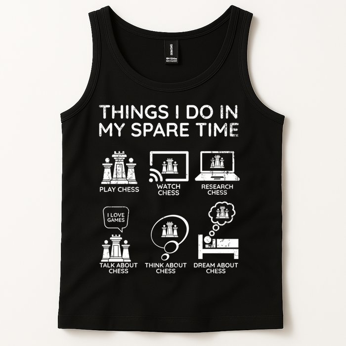 Things I Do In My Spare Time Chess Player Tank Top