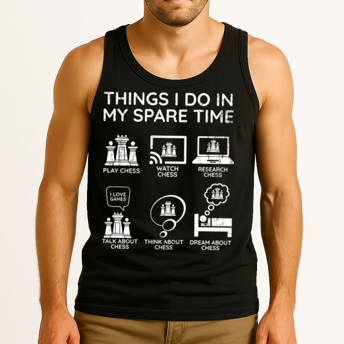 Things I Do In My Spare Time Chess Player Tank Top