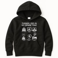Things I Do In My Spare Time Chess Player Kids Hoodie