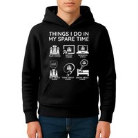 Things I Do In My Spare Time Chess Player Kids Hoodie