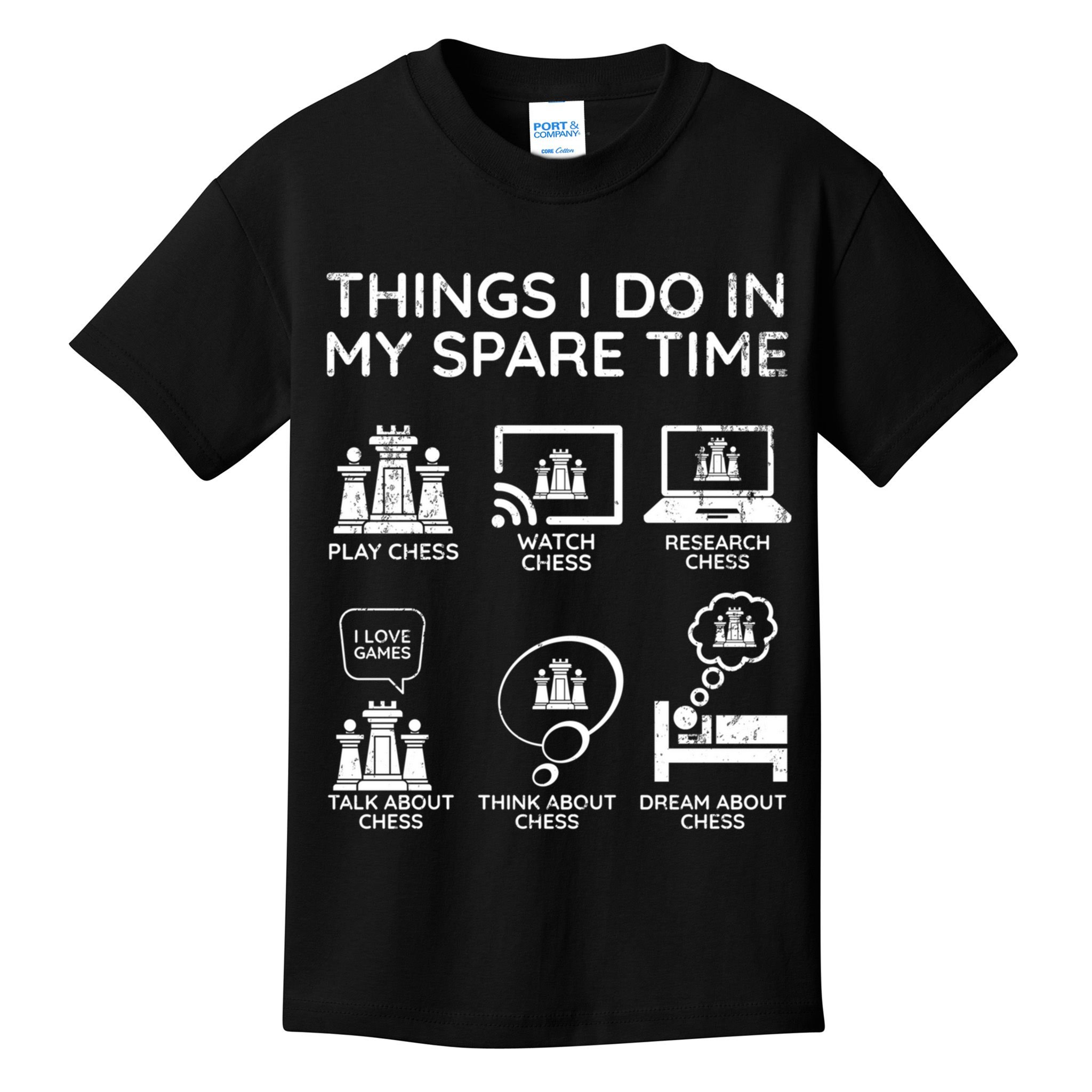 Things I Do In My Spare Time Chess Player Kids T-Shirt