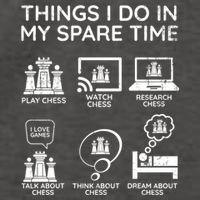 Things I Do In My Spare Time Chess Player Vector Backpack