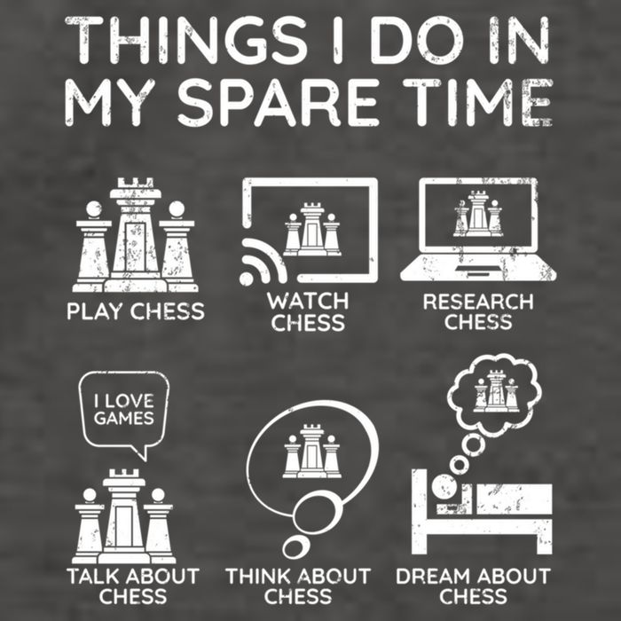 Things I Do In My Spare Time Chess Player Vector Backpack