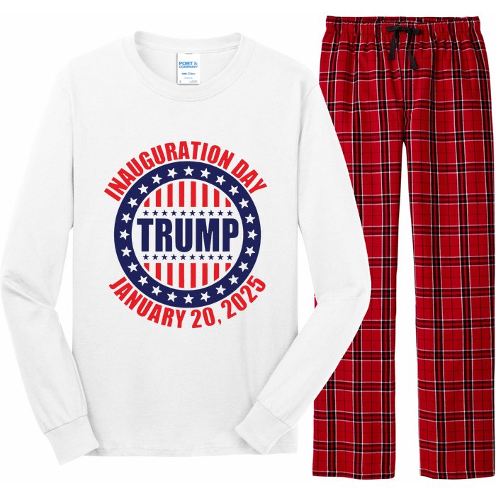 Trump Inauguration Day Trump Vance 47th President Long Sleeve Pajama Set