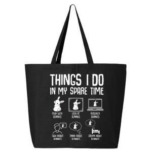 Things I Do In My Spare Time Bunny Rabbit 25L Jumbo Tote