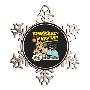 This Is Democracy Manifest Metallic Star Ornament