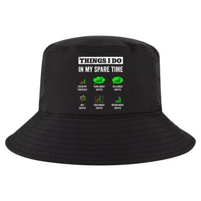 Things I Do In My Spare Time Trading Funny Crypto Investing Cool Comfort Performance Bucket Hat