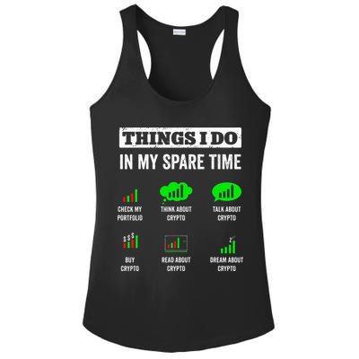 Things I Do In My Spare Time Trading Funny Crypto Investing Ladies PosiCharge Competitor Racerback Tank