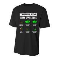 Things I Do In My Spare Time Trading Funny Crypto Investing Youth Performance Sprint T-Shirt
