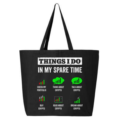 Things I Do In My Spare Time Trading Funny Crypto Investing 25L Jumbo Tote