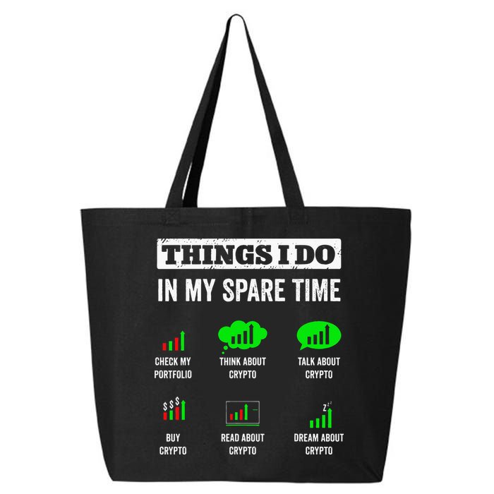 Things I Do In My Spare Time Trading Funny Crypto Investing 25L Jumbo Tote