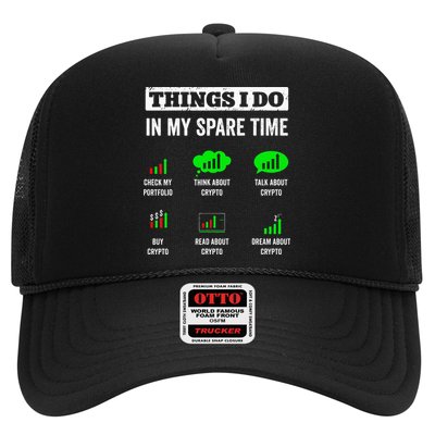 Things I Do In My Spare Time Trading Funny Crypto Investing Trucker Hat