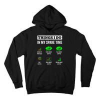 Things I Do In My Spare Time Trading Funny Crypto Investing Tall Hoodie