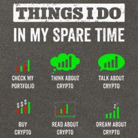 Things I Do In My Spare Time Trading Funny Crypto Investing Cotton Canvas Backpack