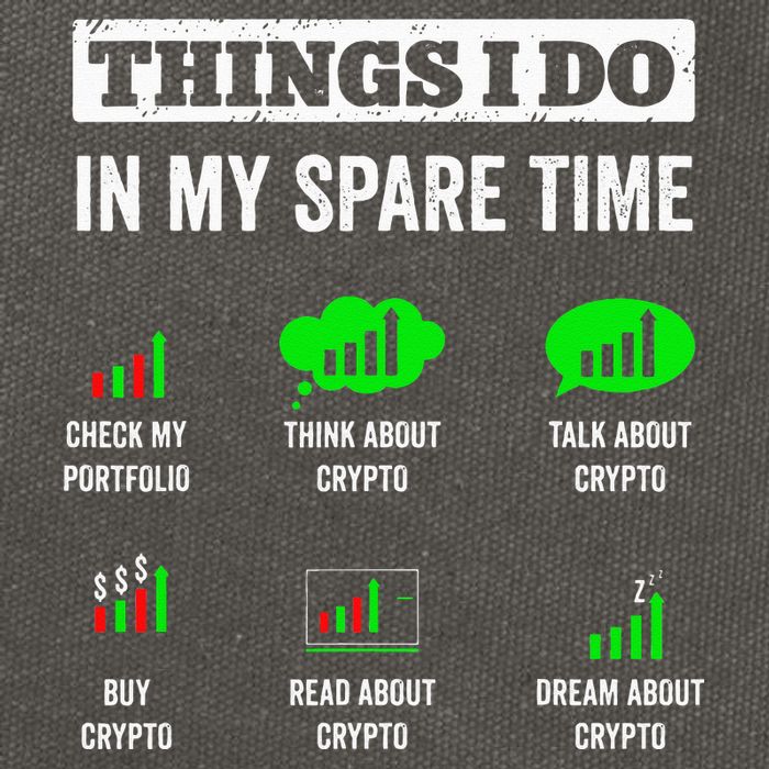 Things I Do In My Spare Time Trading Funny Crypto Investing Cotton Canvas Backpack