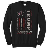 Trump Inauguration Day 2025 Memorabilia Usa Flag Vintage Sweatshirt