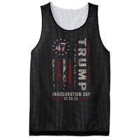 Trump Inauguration Day 2025 Memorabilia Usa Flag Vintage Mesh Reversible Basketball Jersey Tank