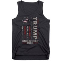 Trump Inauguration Day 2025 Memorabilia Usa Flag Vintage Tank Top