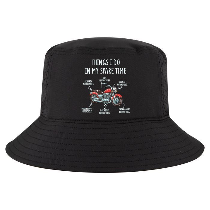 Things I Do In My Spare Time Motorcycle Biker Rider Riding Cool Comfort Performance Bucket Hat