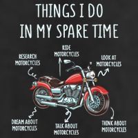 Things I Do In My Spare Time Motorcycle Biker Rider Riding Cool Comfort Performance Bucket Hat