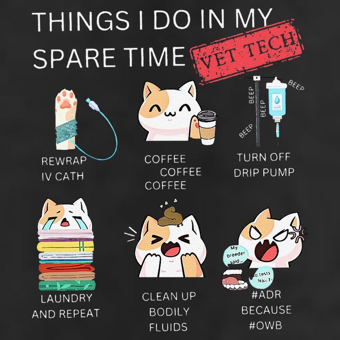 Thing I Do In My Spare Time Vet Tech Veterinary Technician Cool Comfort Performance Bucket Hat