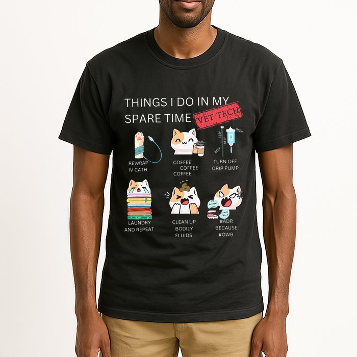 Thing I Do In My Spare Time Vet Tech Veterinary Technician Tall T-Shirt