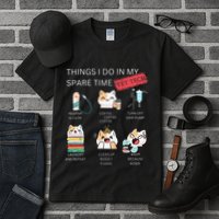 Thing I Do In My Spare Time Vet Tech Veterinary Technician Tall T-Shirt